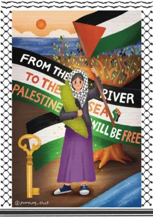 [일러스트] From the river to the sea, Palestine will be free