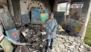 가자지구 현대미술 작가 마이사 유세프의 영상 메시지