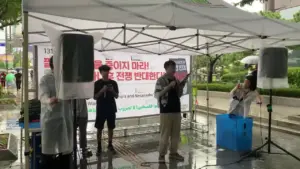 가자지구 현지의 영화 감독인 무함마드 사와프가 보내 온 메시지